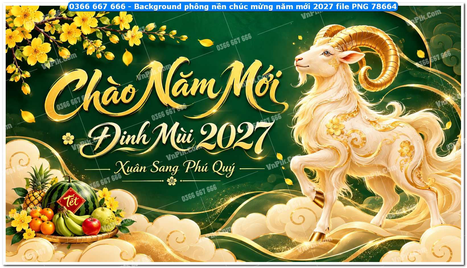 Background phông nền chúc mừng năm mới 2027 file PNG 78664