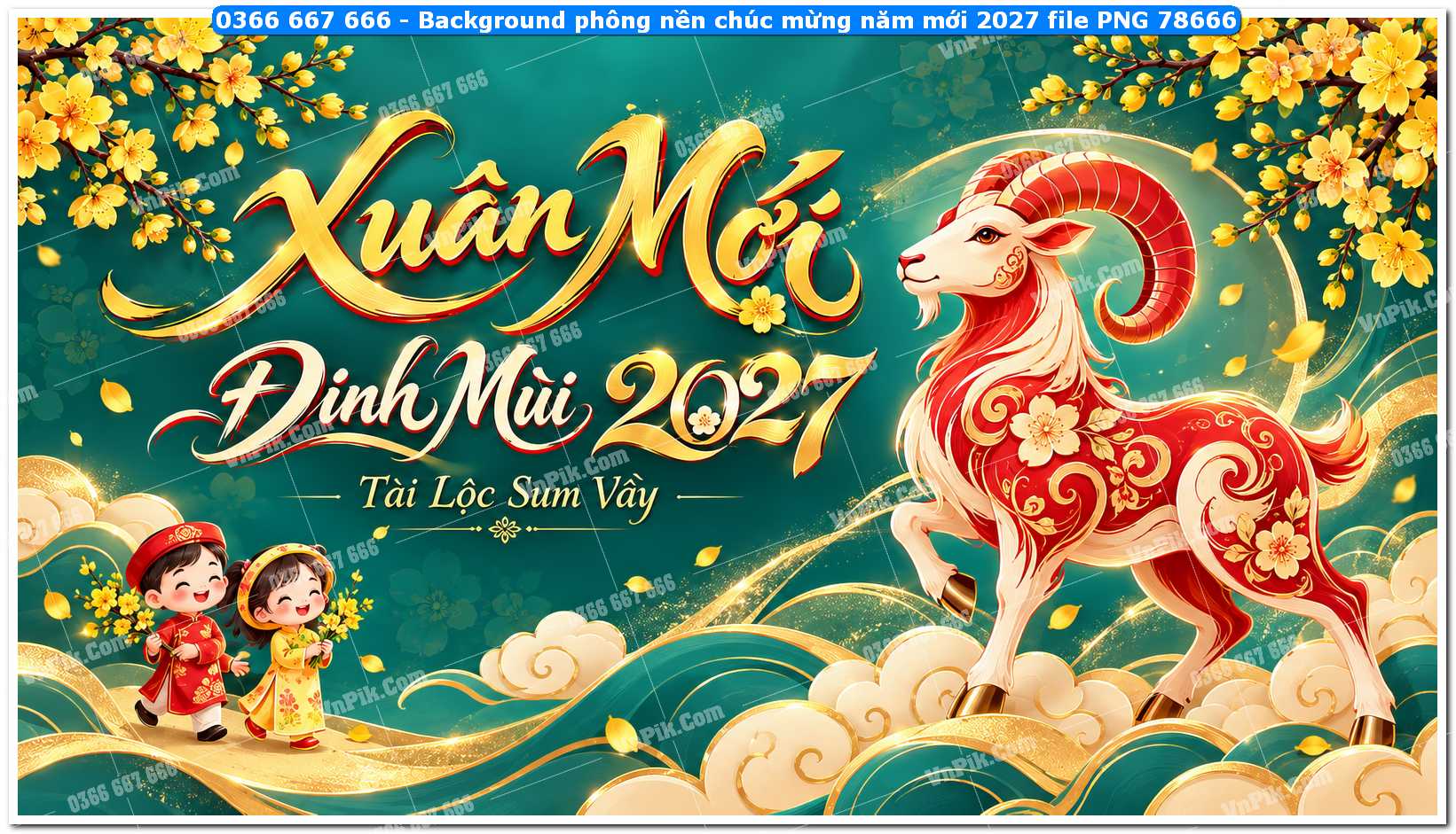 Background phông nền chúc mừng năm mới 2027 file PNG 78666