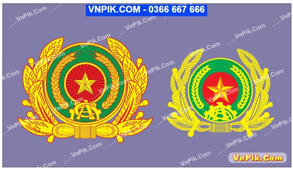 Logo công an nhân dân file vector CDR 80696