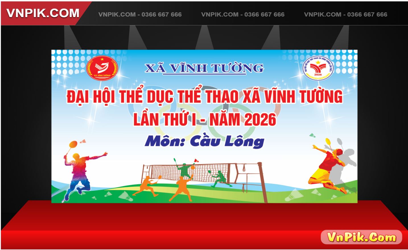 đại hội thể dục thể thao xã vĩnh tường môn cầu lông 2026 lần thứ 1