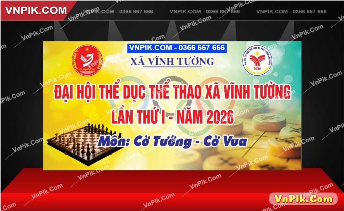 đại hội thể dục thể thao xã vĩnh tường môn cờ tướng, cờ vua 2026 lần thứ 1