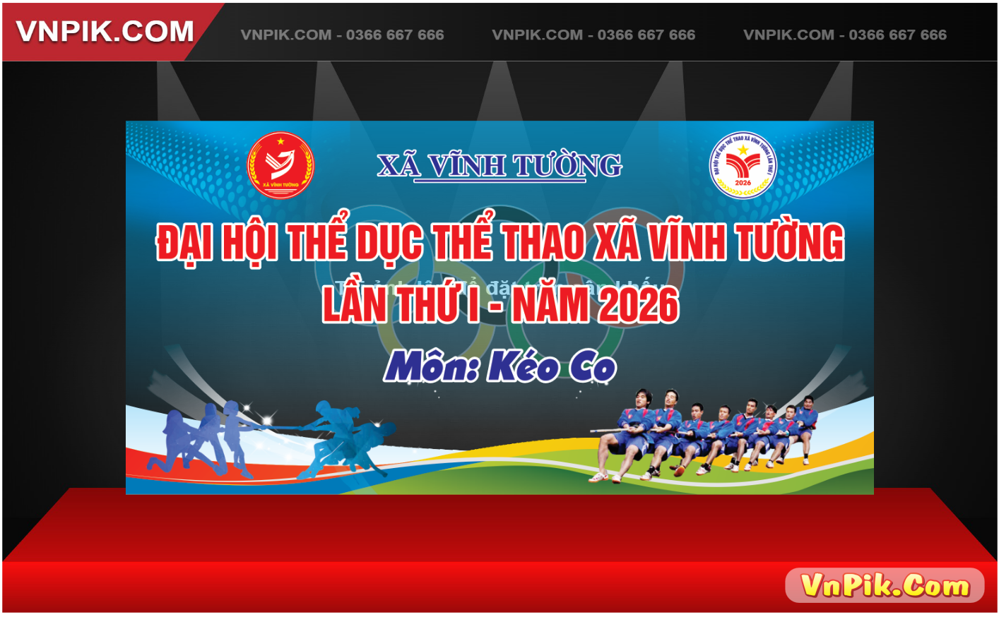 đại hội thể dục thể thao xã vĩnh tường môn kéo co 2026 lần thứ 1
