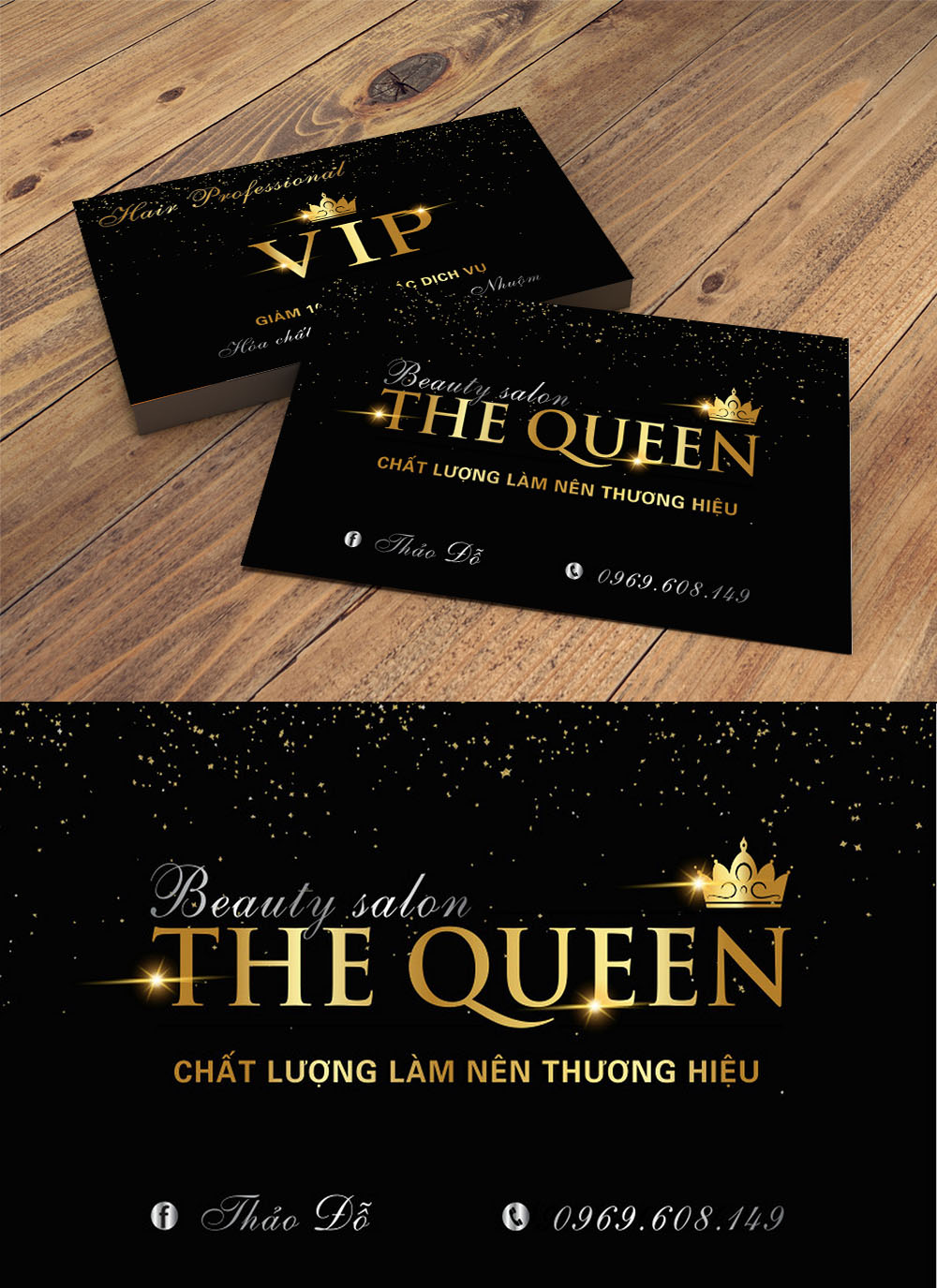 Mẫu thẻ vip the queen