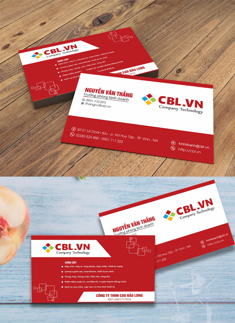 Mẫu danh thiếp name card đẹp file corel 5