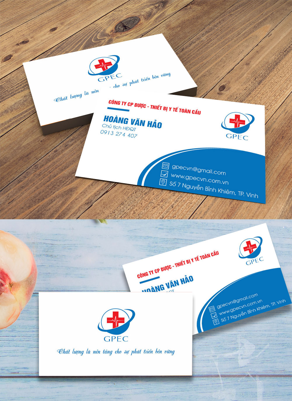 Mẫu danh thiếp name card đẹp file corel 25