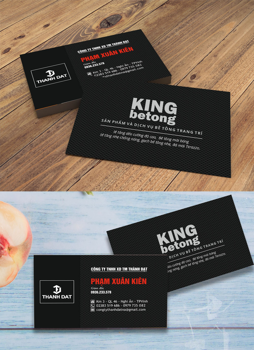 Mẫu danh thiếp name card đẹp file corel 16