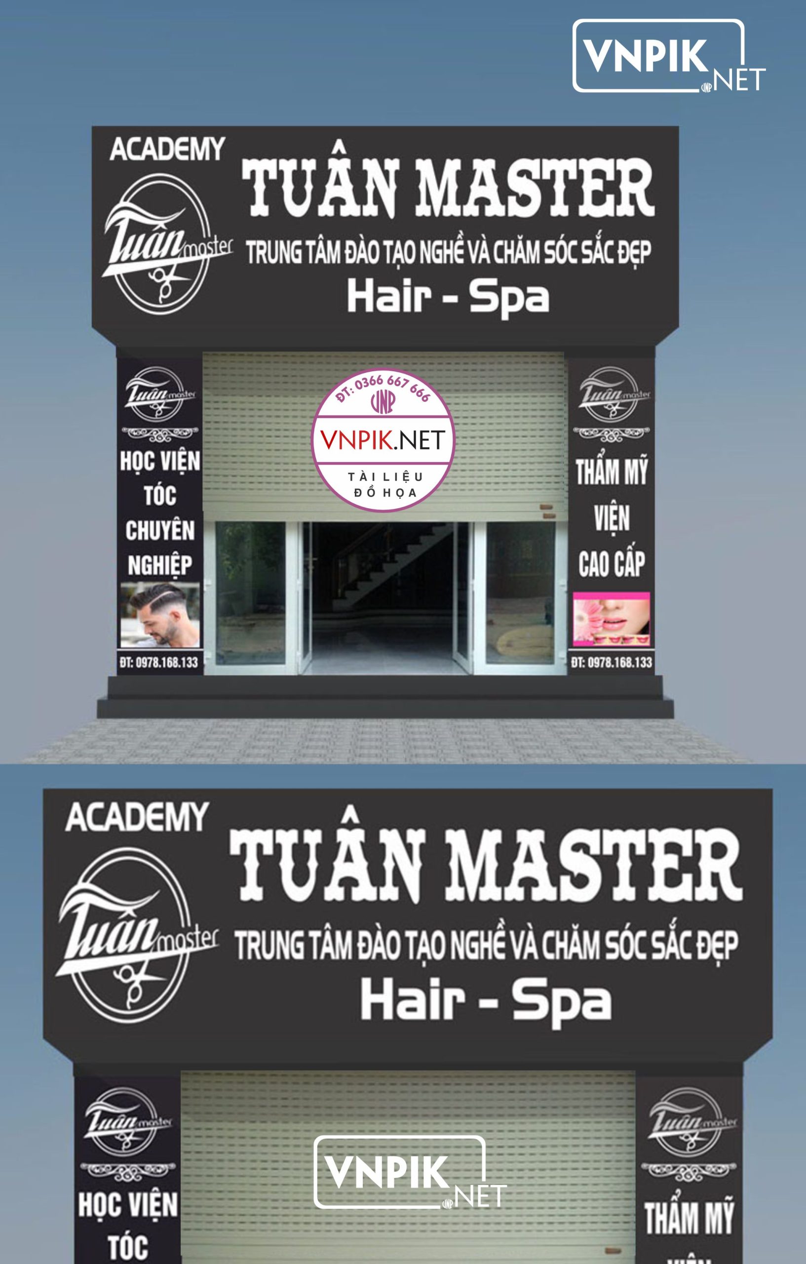 Mẫu biển quảng cáo spa Tuân Master