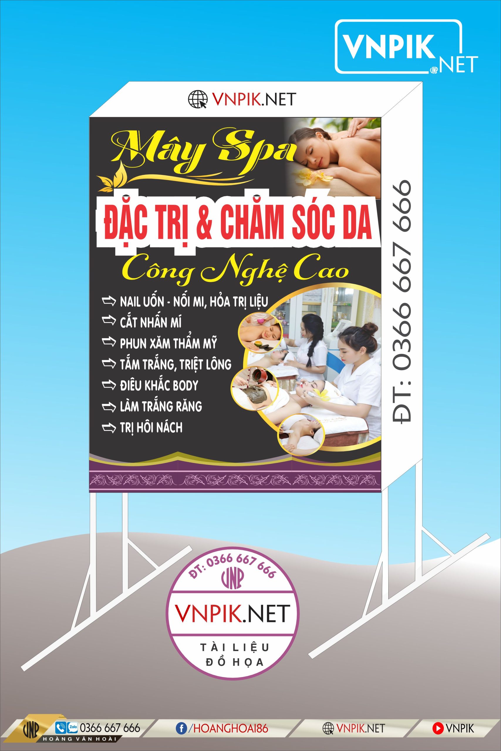 Mẫu bảng biển quảng cáo công ty file corel 03