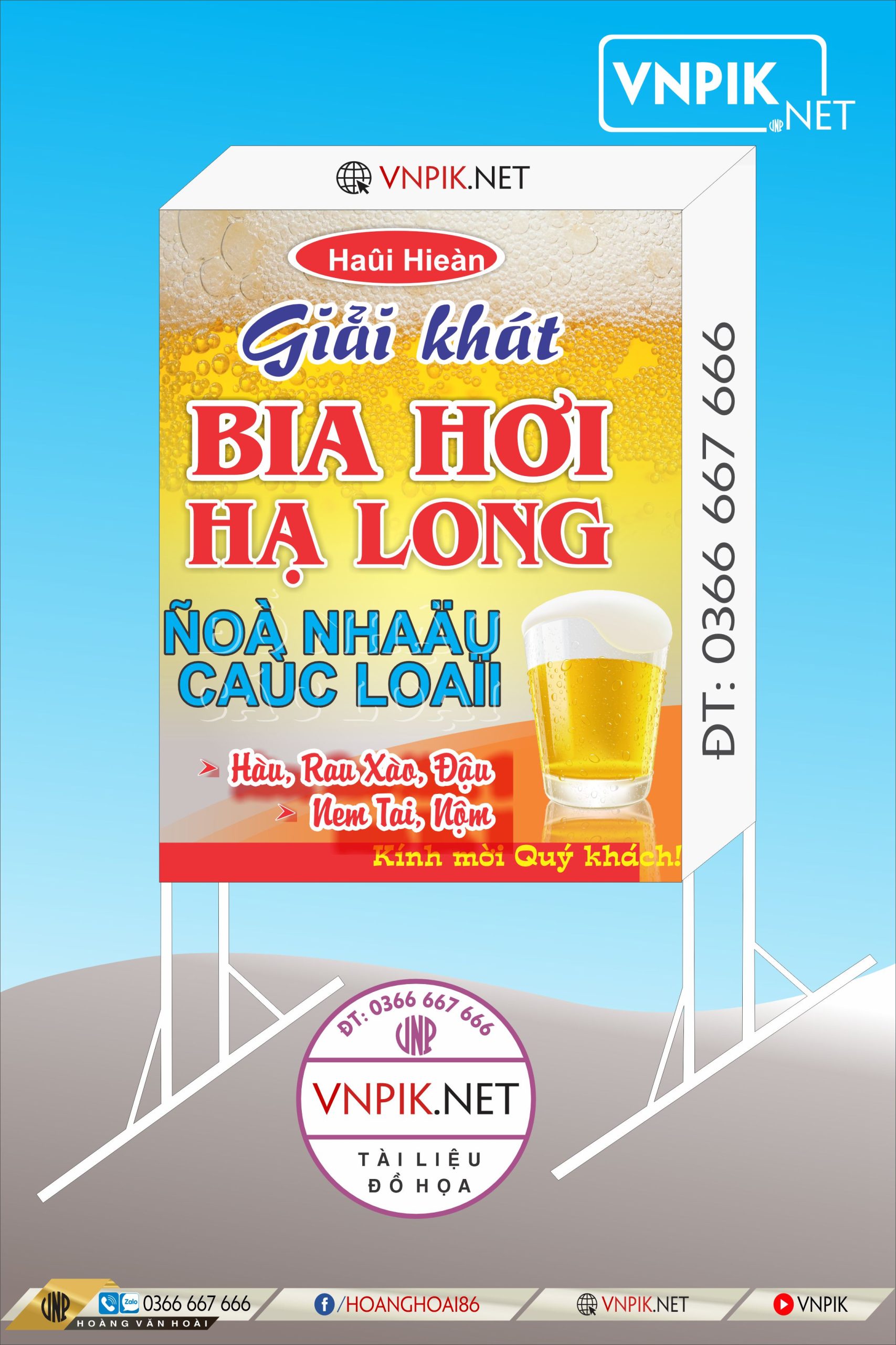 Mẫu bảng biển quảng cáo công ty file corel 48