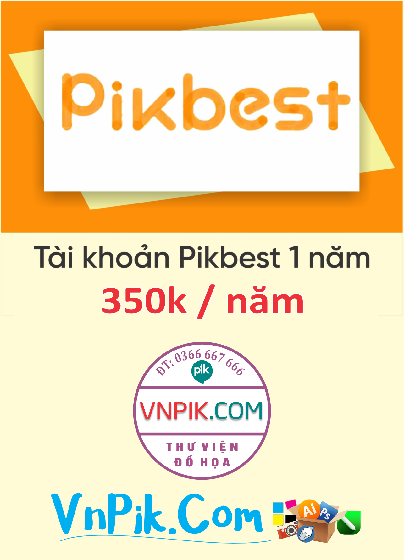 Tài khoản pikbest 1 năm giá 350k