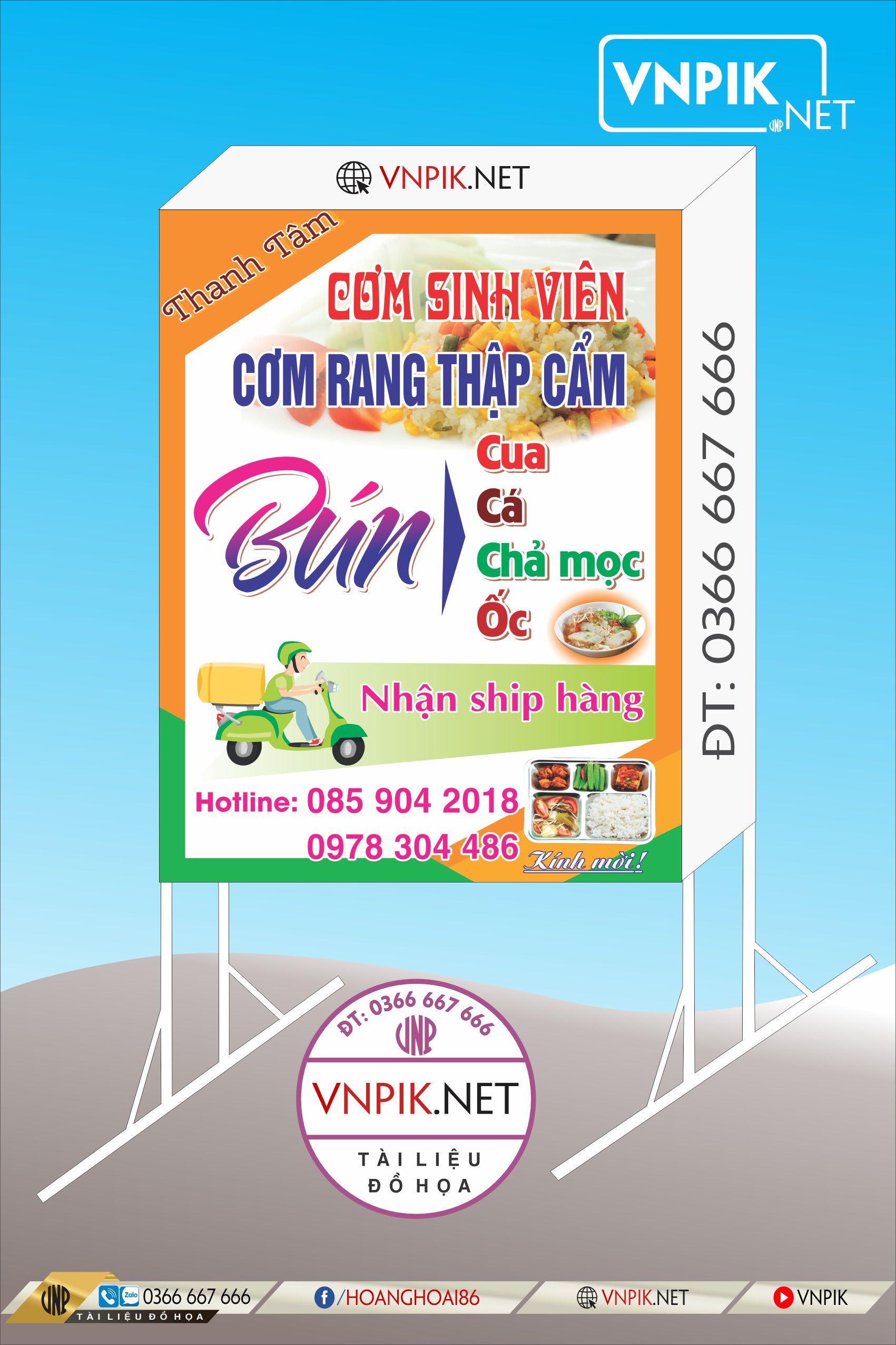 Mẫu Bảng Biển Quảng Cáo Công Ty File Corel 102