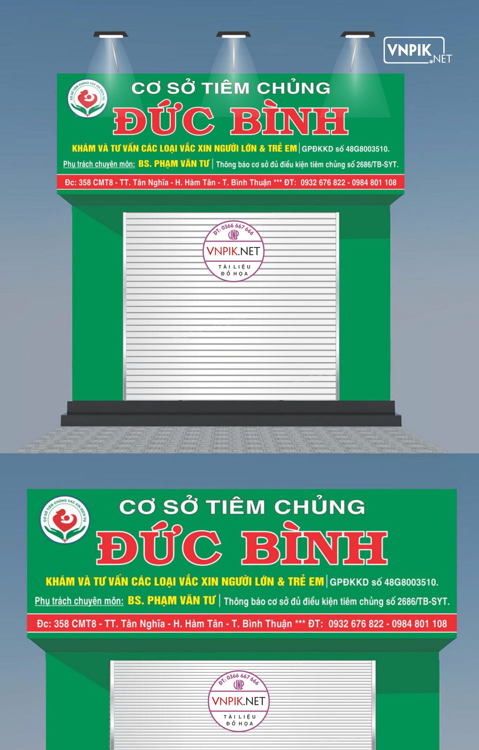 Mẫu Bảng Biển Quảng Cáo Công Ty File Corel 192