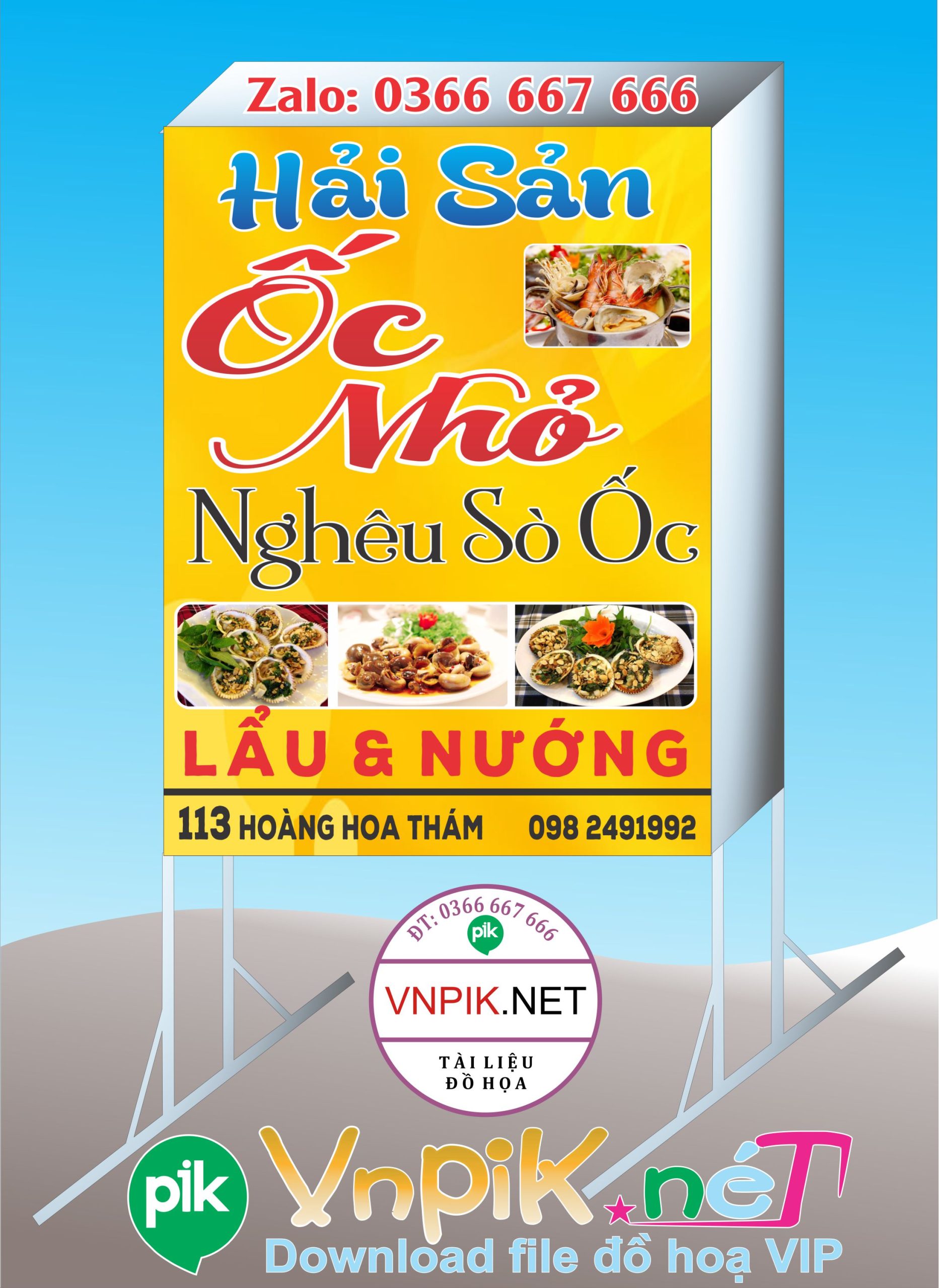 Biển Vẫy Quán Ốc