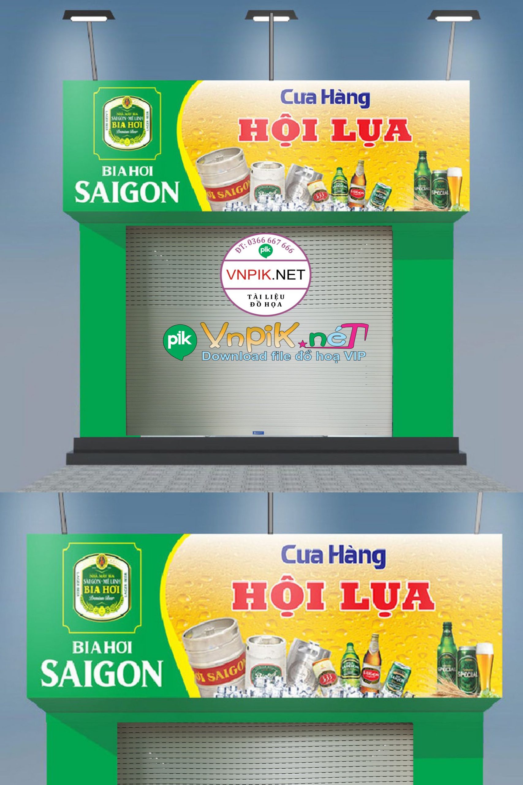 Mẫu bảng quảng cáo bia tươi bia hơi sài gòn