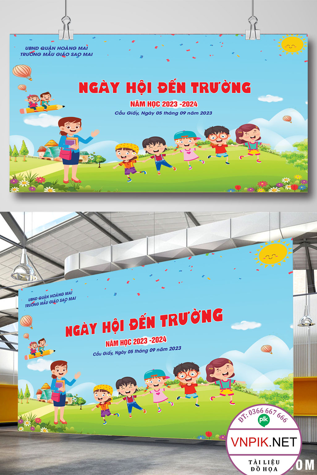 Mẫu Phông Nền Khai Giảng Năm Học Mới File Corel 42