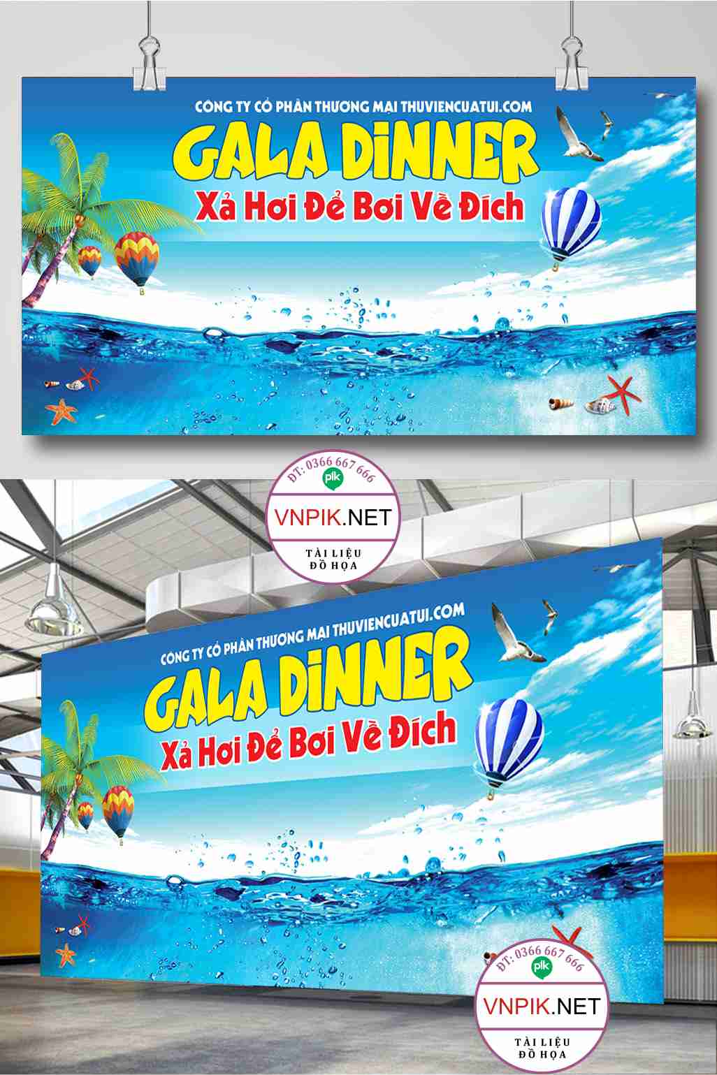 Mẫu gala dinner xả hơi để bơi về đích