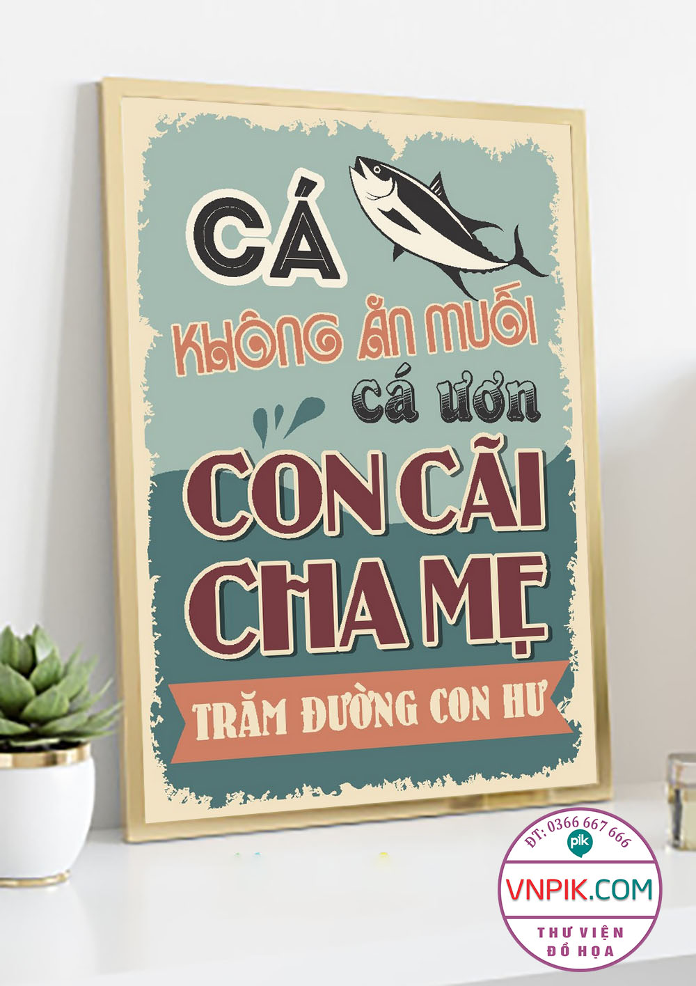 Mẫu Corel Tranh Tường Câu Tục Ngữ 11