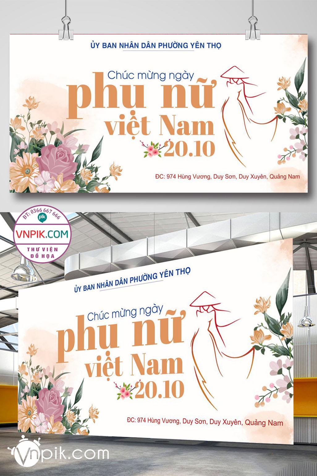 Mẫu Phông Nền Ngày Phụ Nữ Việt Nam 20 Tháng 10 File Corel Mẫu 123