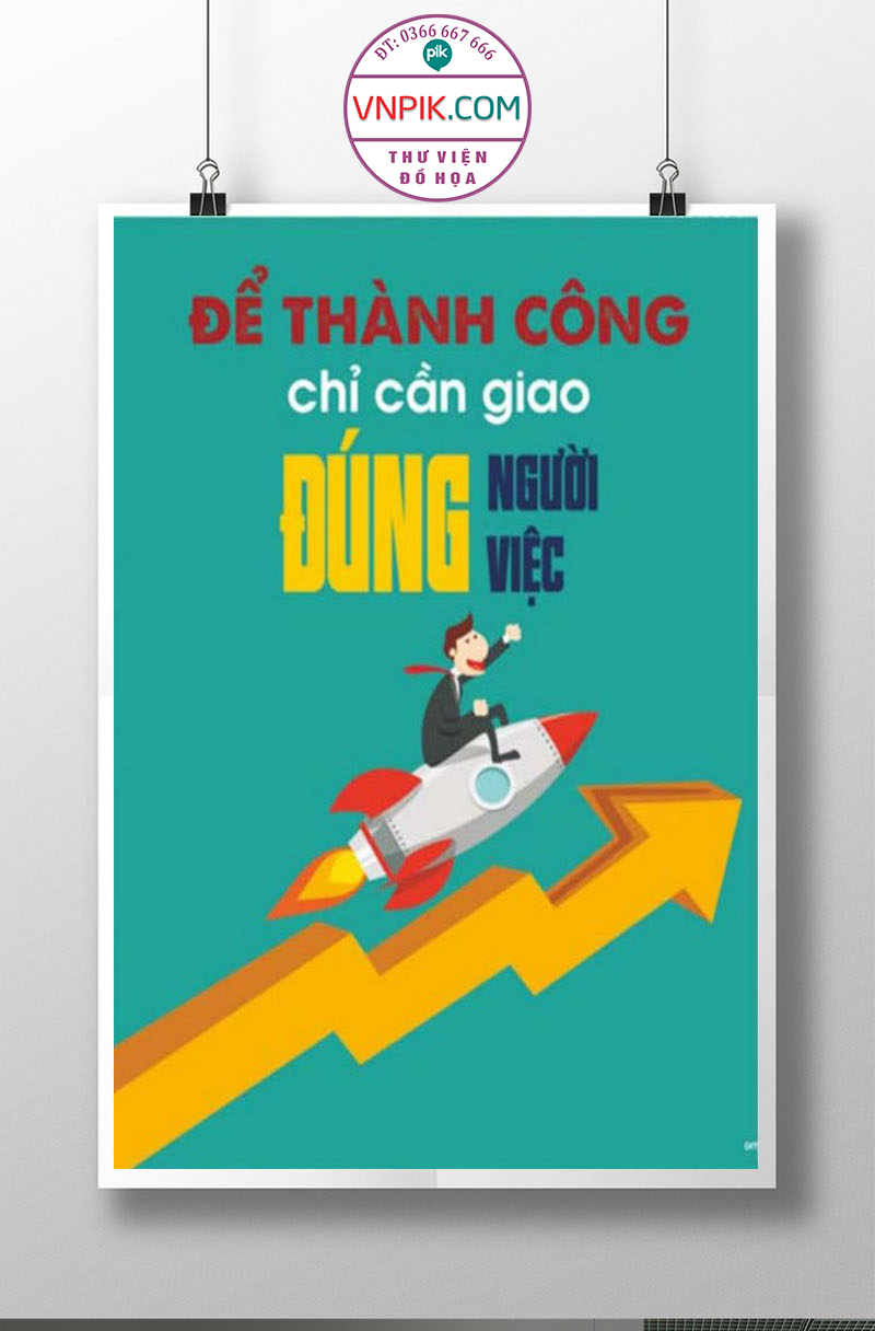 Tranh Động Lực Treo Tường File Vector Đẹp Mẫu  133