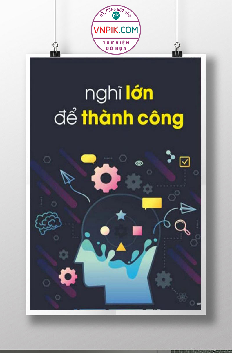 Tranh Động Lực Treo Tường File Vector Đẹp Mẫu  135