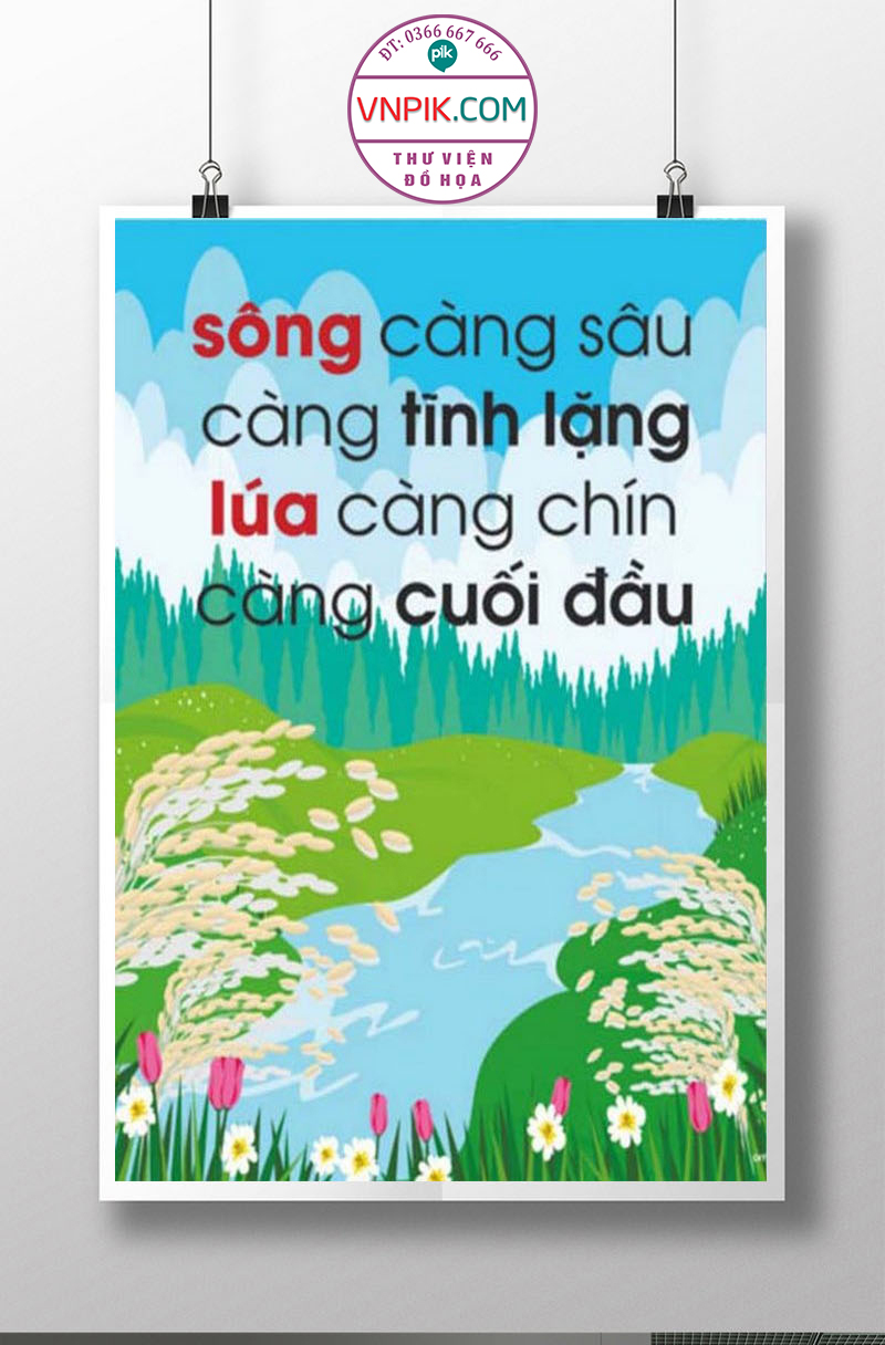 Tranh Động Lực Treo Tường File Vector Đẹp Mẫu  136