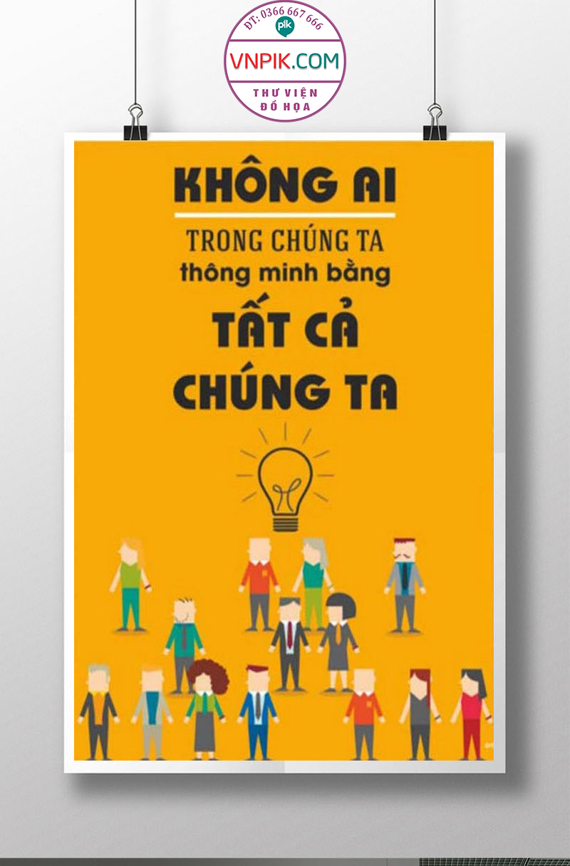 Tranh Động Lực Treo Tường File Vector Đẹp Mẫu  162