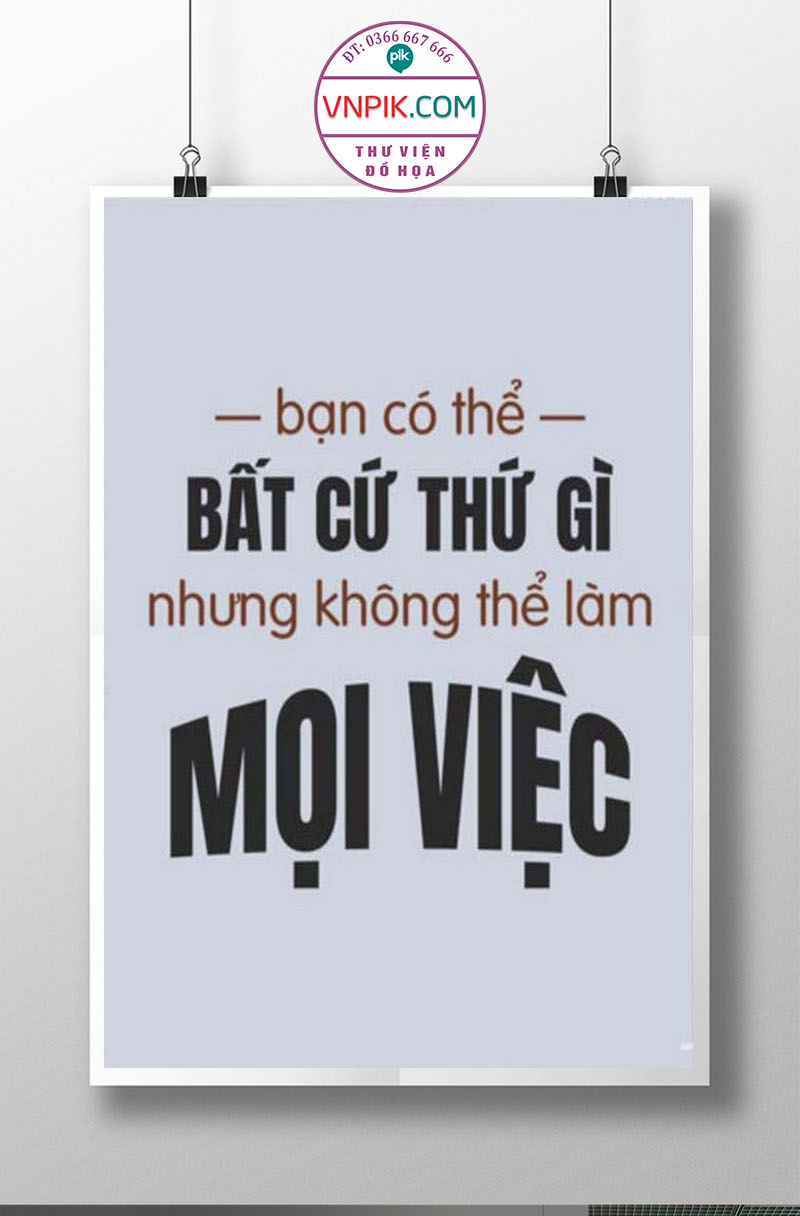 Tranh Động Lực Treo Tường File Vector Đẹp Mẫu  219