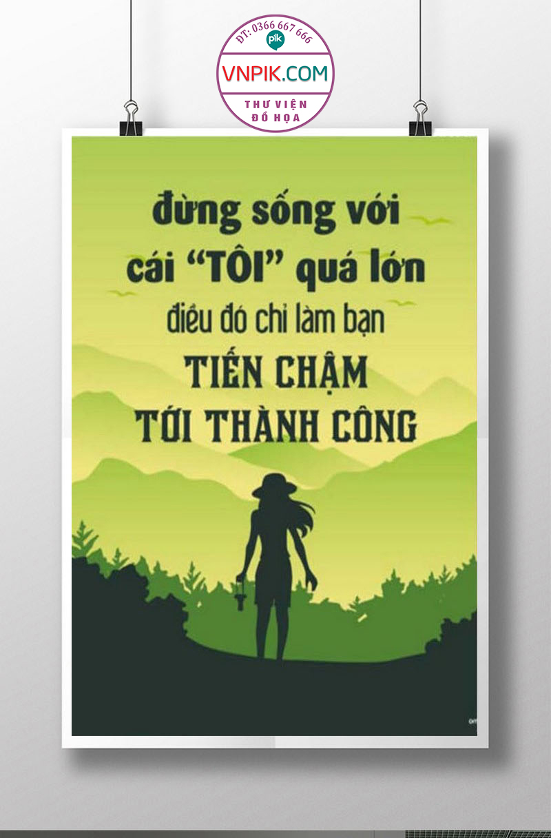 Tranh Động Lực Treo Tường File Vector Đẹp Mẫu  240