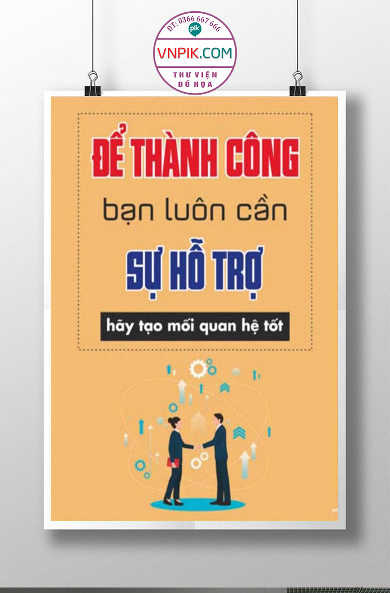 Tranh Động Lực Treo Tường File Vector Đẹp Mẫu  257