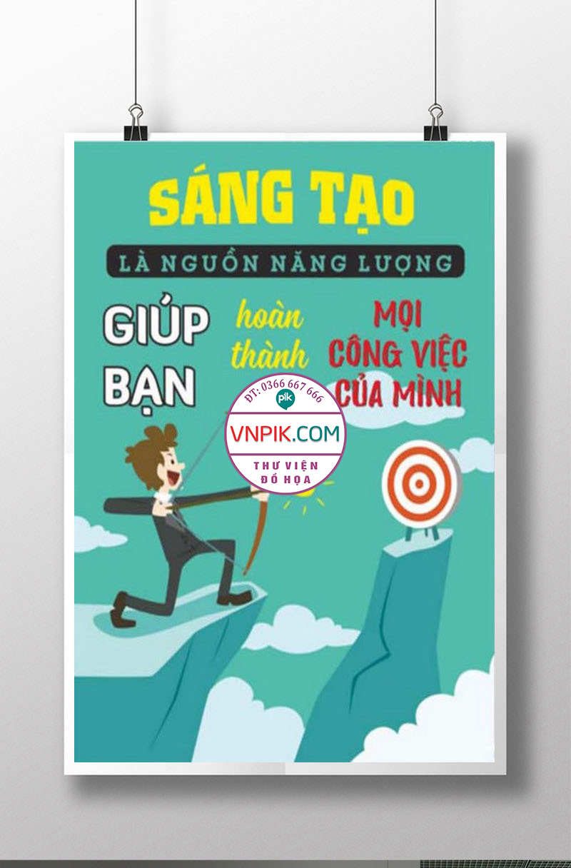 Tranh Động Lực Treo Tường File Vector Đẹp Mẫu  262