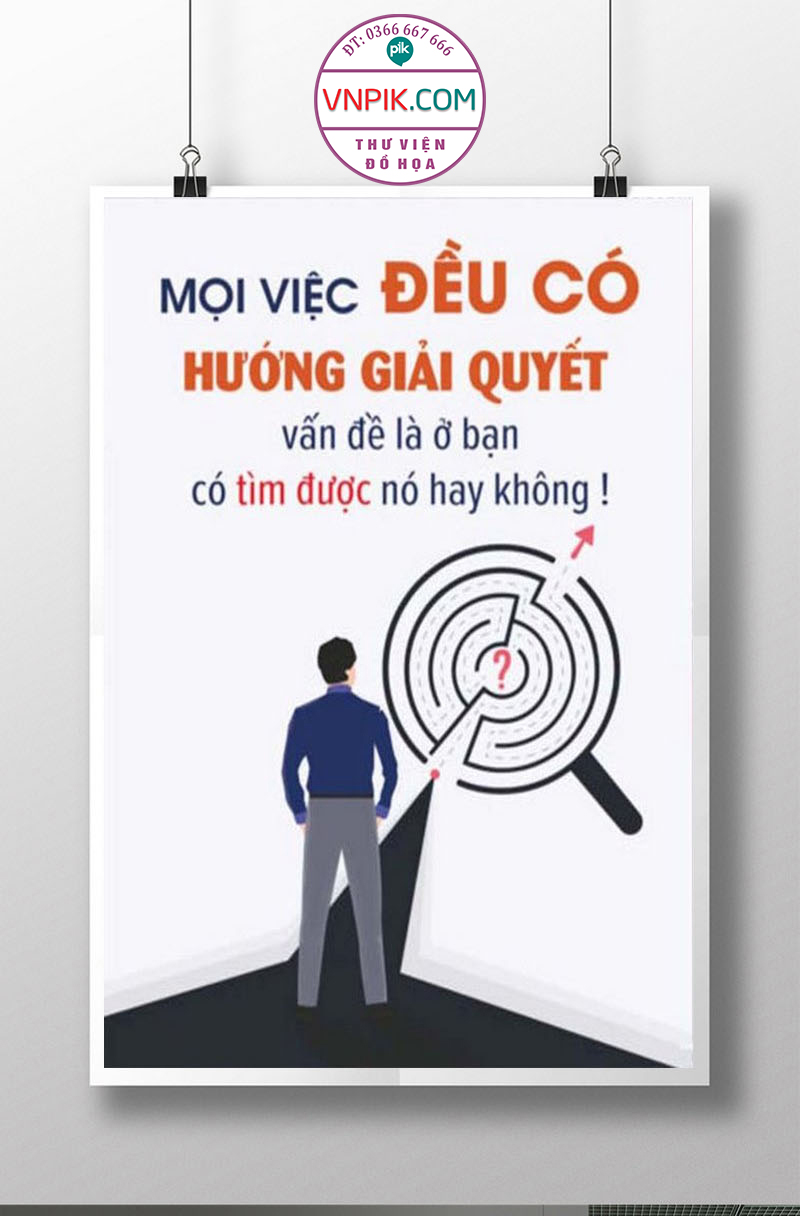 Tranh Động Lực Treo Tường File Vector Đẹp Mẫu  263