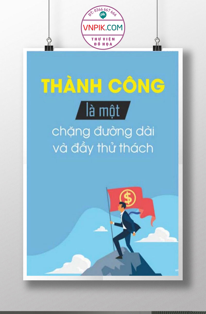 Tranh Động Lực Treo Tường File Vector Đẹp Mẫu  264