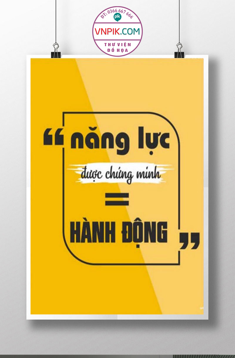 Tranh Động Lực Treo Tường File Vector Đẹp Mẫu  267