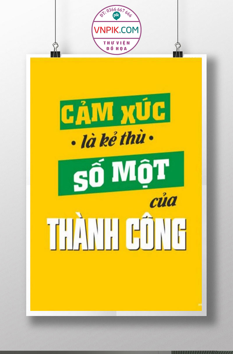 Tranh Động Lực Treo Tường File Vector Đẹp Mẫu  281