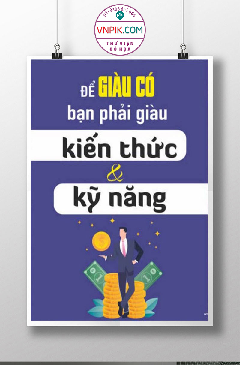 Tranh Động Lực Treo Tường File Vector Đẹp Mẫu  282