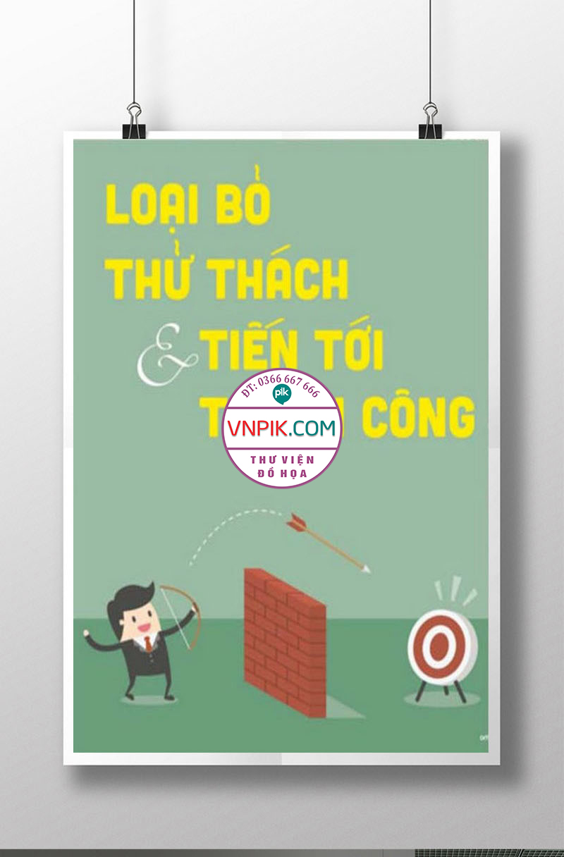 Tranh Động Lực Treo Tường File Vector Đẹp Mẫu  289