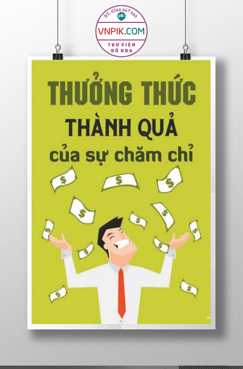 Tranh Động Lực Treo Tường File Vector Đẹp Mẫu  310