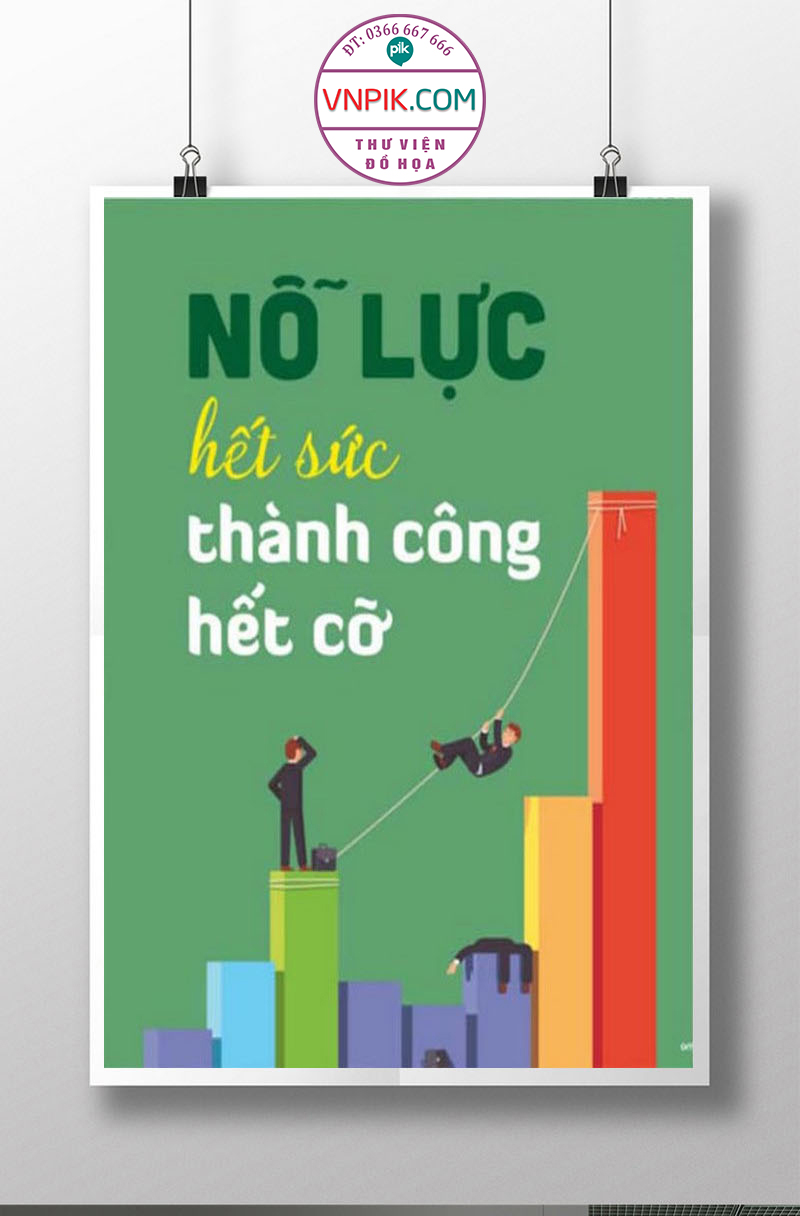 Tranh Động Lực Treo Tường File Vector Đẹp Mẫu  311