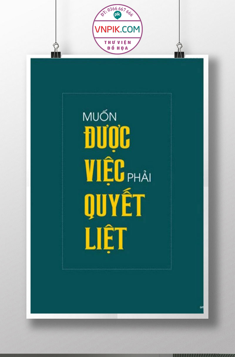 Tranh Động Lực Treo Tường File Vector Đẹp Mẫu  323