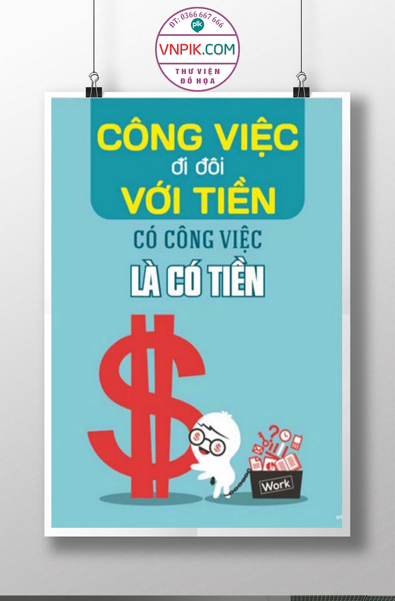 Tranh Động Lực Treo Tường File Vector Đẹp Mẫu  338