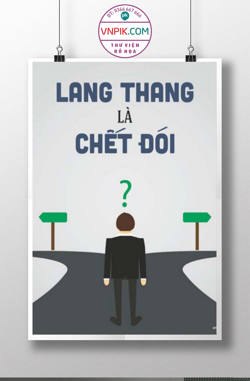 Tranh Động Lực Treo Tường File Vector Đẹp Mẫu  341