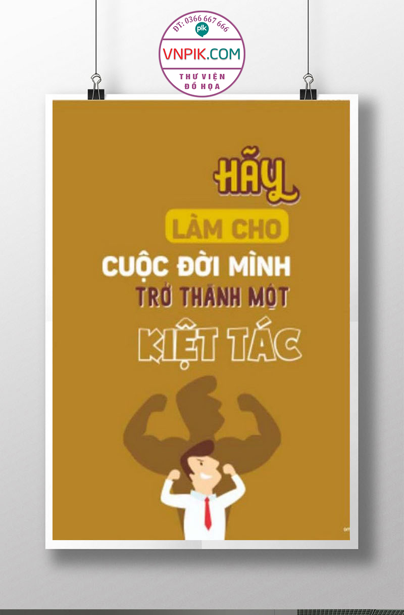 Tranh Động Lực Treo Tường File Vector Đẹp Mẫu  369