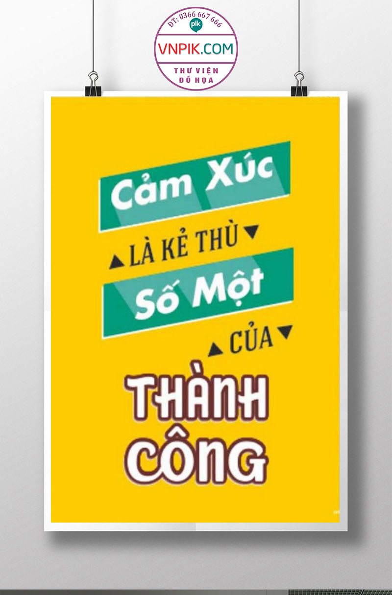 Tranh Động Lực Treo Tường File Vector Đẹp Mẫu  371