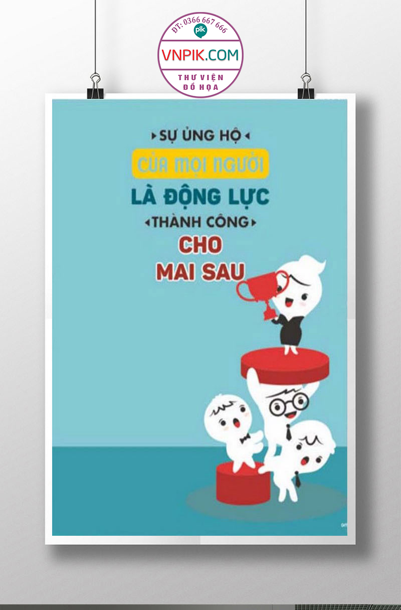 Tranh Động Lực Treo Tường File Vector Đẹp Mẫu  376