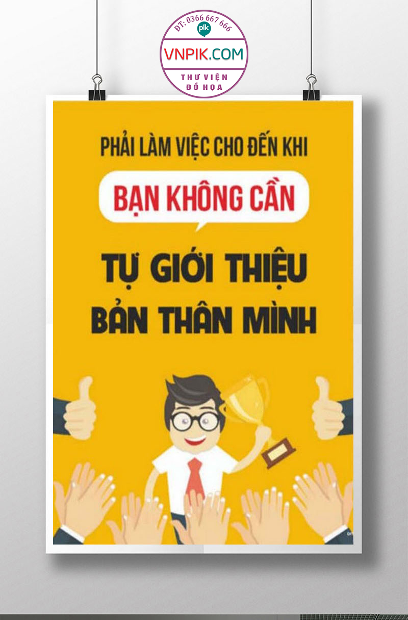 Tranh Động Lực Treo Tường File Vector Đẹp Mẫu  38