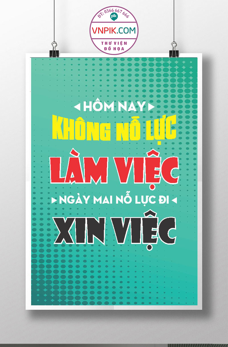 Tranh Động Lực Treo Tường File Vector Đẹp Mẫu  396