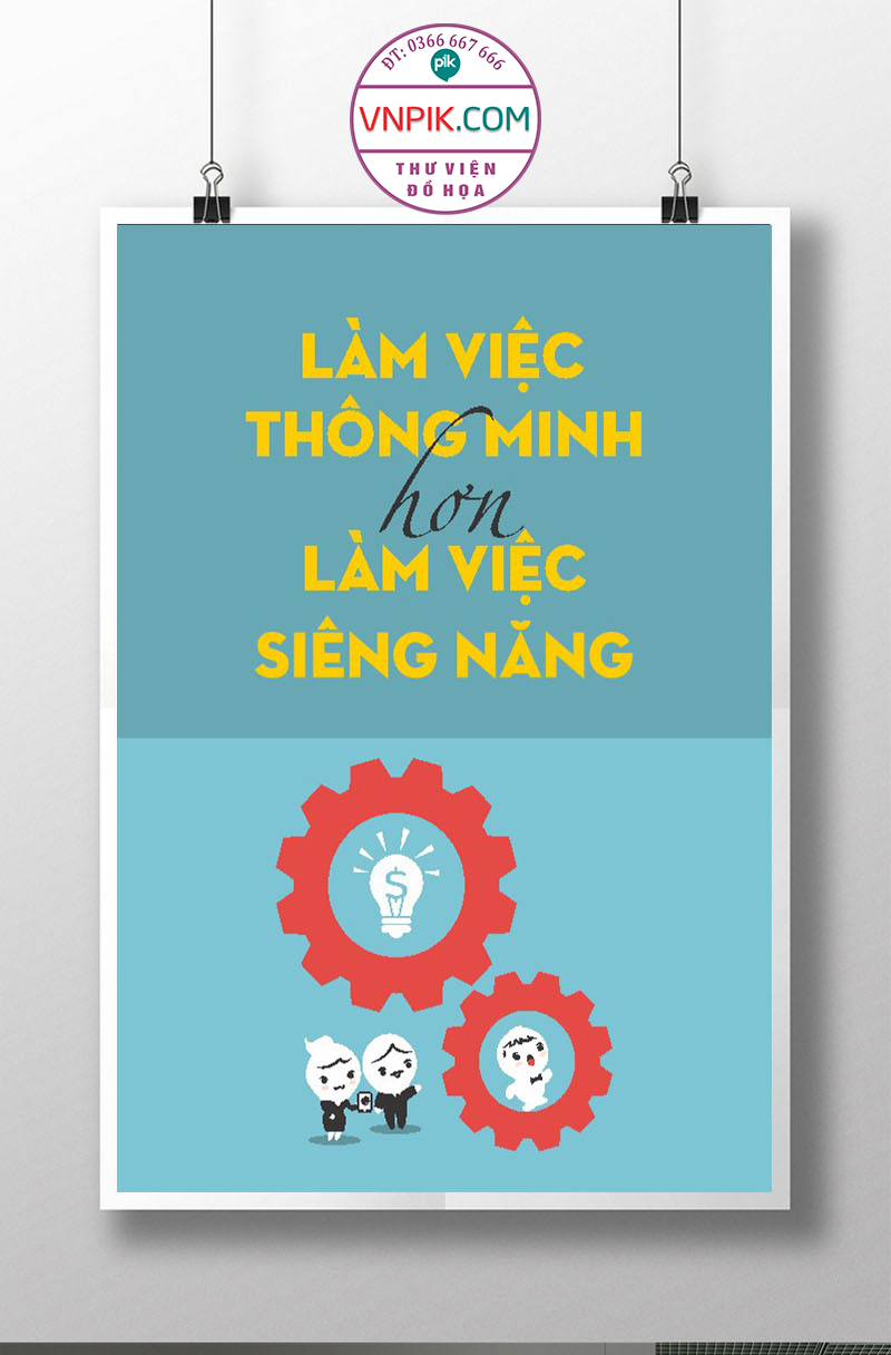 Tranh Động Lực Treo Tường File Vector Đẹp Mẫu  414