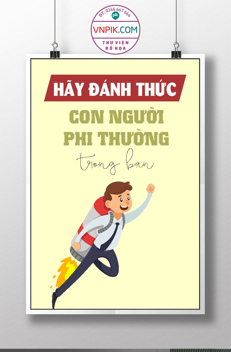 Tranh Động Lực Treo Tường File Vector Đẹp Mẫu  424