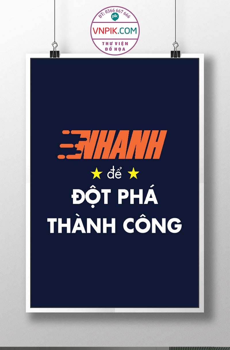 Tranh Động Lực Treo Tường File Vector Đẹp Mẫu  429