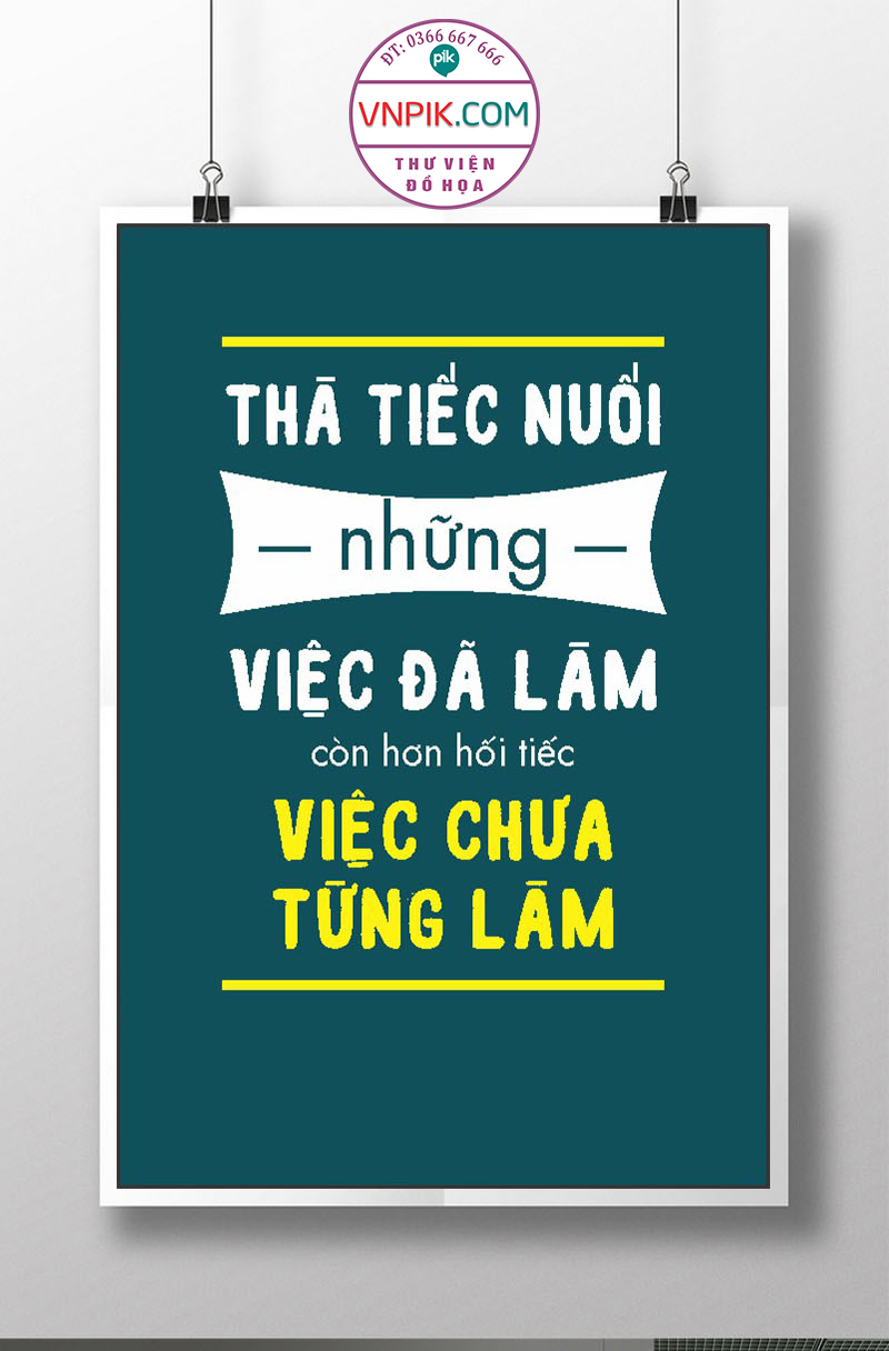 Tranh Động Lực Treo Tường File Vector Đẹp Mẫu  433